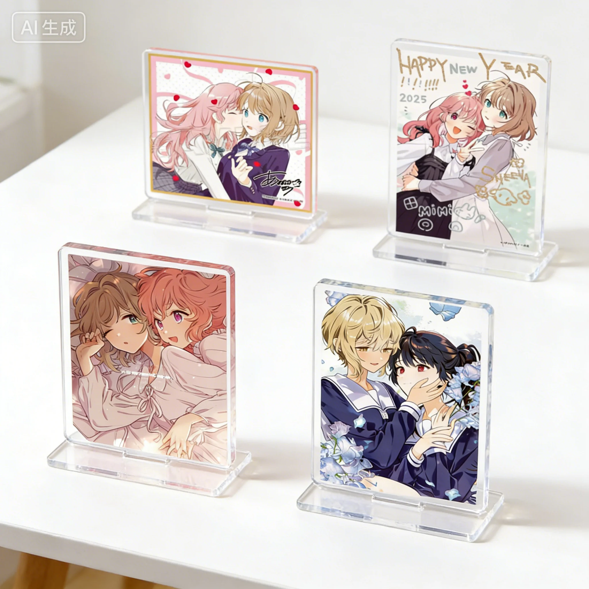 I Want to Love You Till Your Dying Day HD Rectangle Acrylic Stand Model Plate Keychains Desktop Ornament Fans Gifts