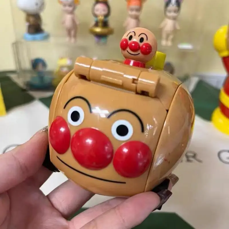 Coche de Juguete Transformable Anpanman de Bandai - Vehículo de Dibujos Animados de Cuerda para Niños, Regalo de Cumpleaños, en Stock