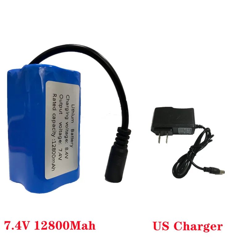 V900 T188 T888 2011-5 V18 V700 V020D16 D18 RC Fishing Bait Boat Spare Parts 7.4V 12800MAH 15000MAH Battery/USB Line/Charger