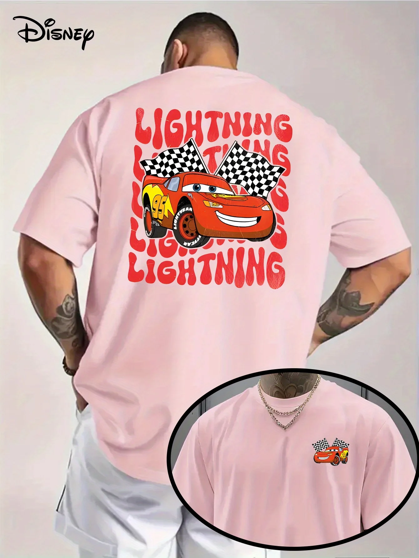 

Популярная футболка Disney Summer Cars Special Edition, очень большая мужская и женская повседневная уличная модная футболка для родителей и детей