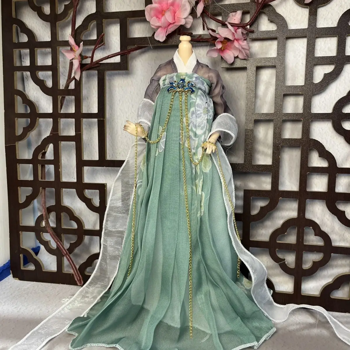 1/6 vestiti per bambole vestito per 30 cm bambola Bjd stile antico Hanfu Set vestire ragazza giocattolo casa da gioco accessori per bambole di moda, nessuna bambola
