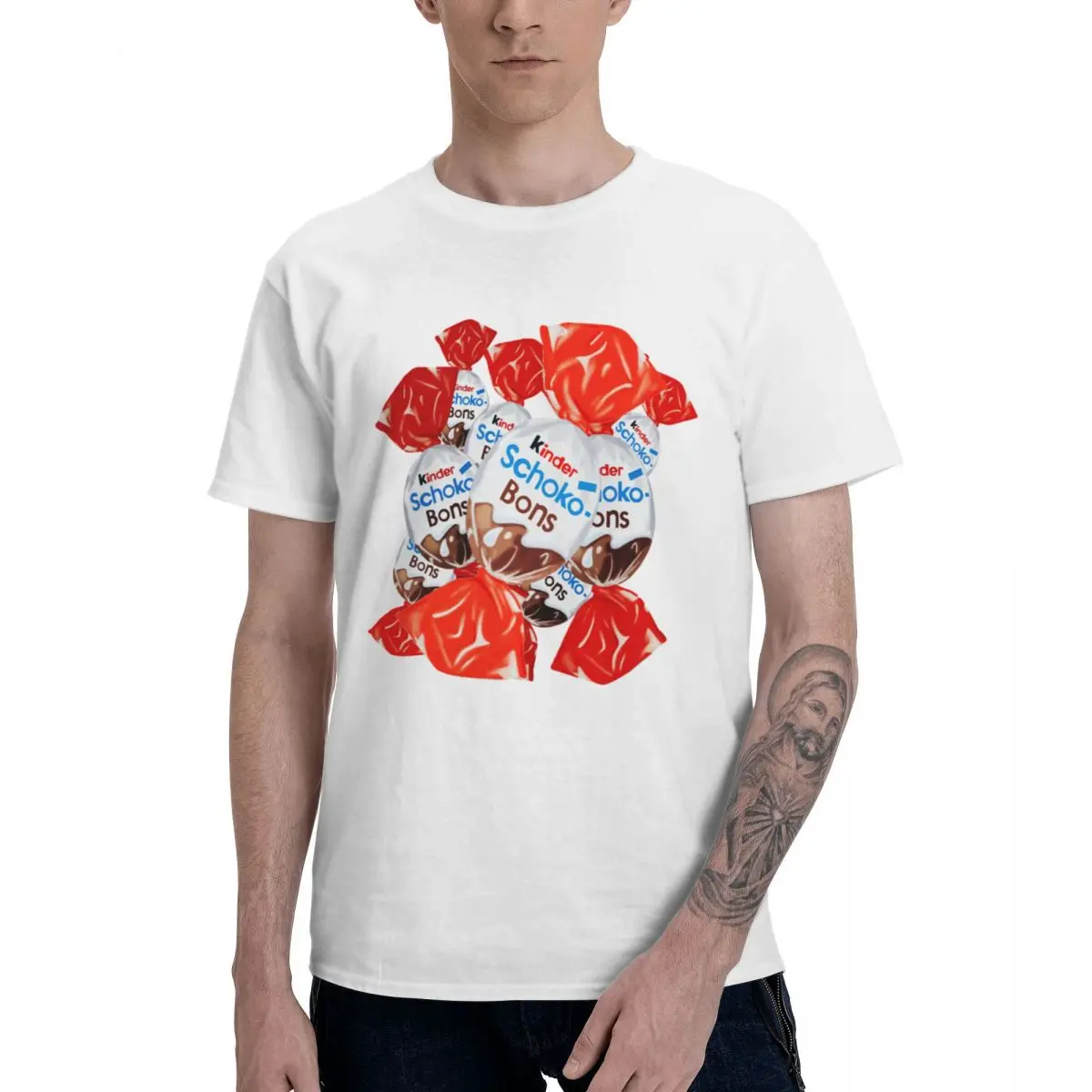 Fashion Delicious Schokobons Kinder T Shirt Pure Cotton Round Neck Men T-Shirts Short Sleeve PlCasual Tee Clothes Four Seasons