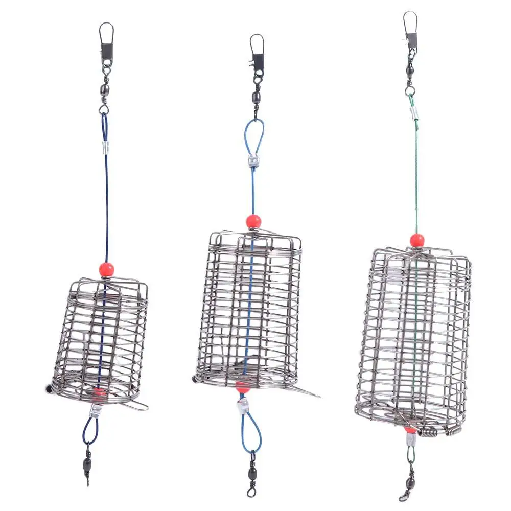 

Catch Holder Fish Floating Food Container Feeder Holder Bait Feeder Fishing Lure Cage Feeding Trap Basket Fishing Bait Cage