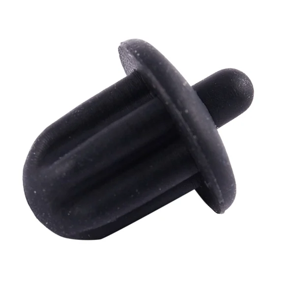 

B57A 10x Black Rubber 6.35mm Audio Jack PC DVD Microphone Socket Dust Cover