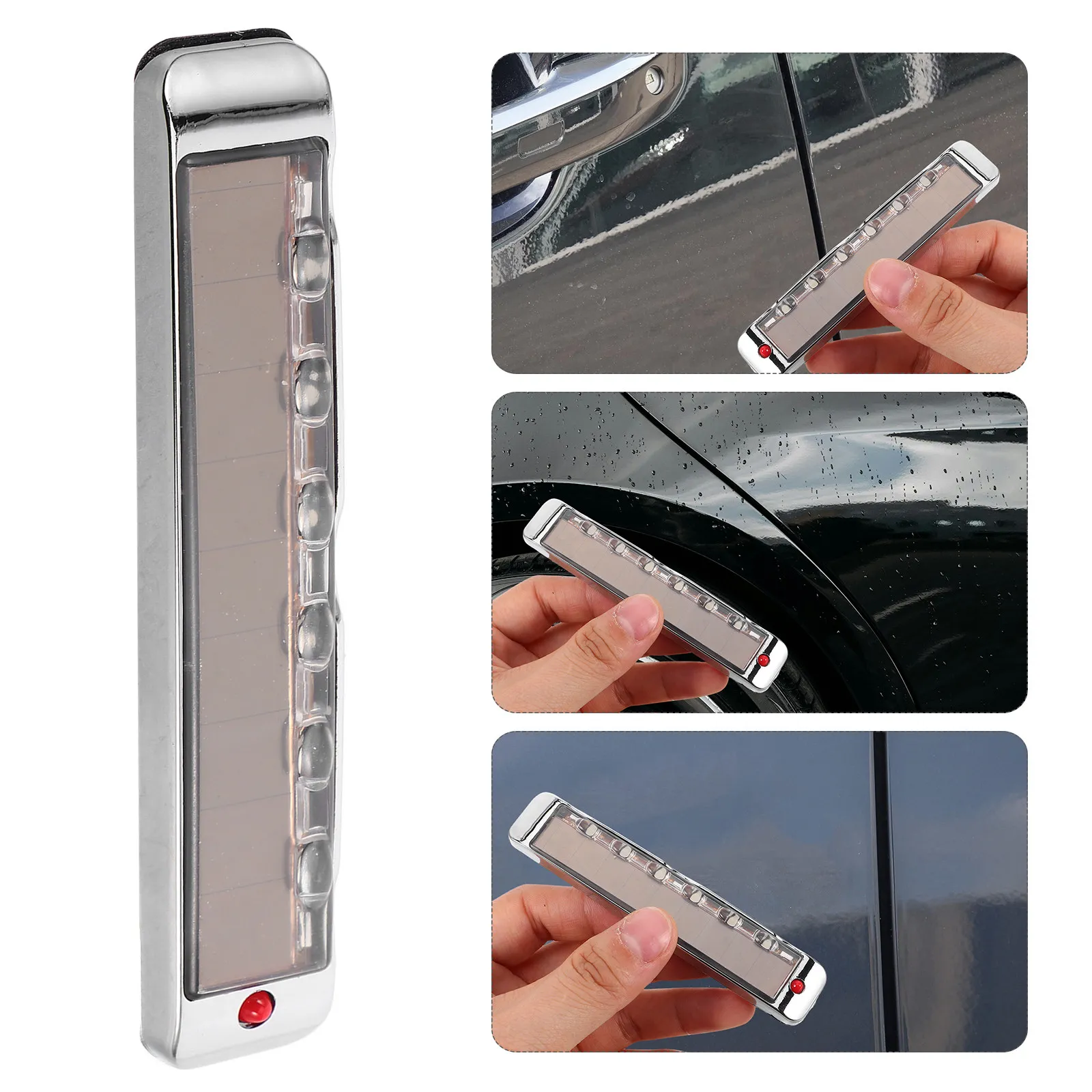 

Anti Static Solar Powered Door Edge Guard for Automotive Exterior Protection with LED Warning Light for Night and Bad Weather