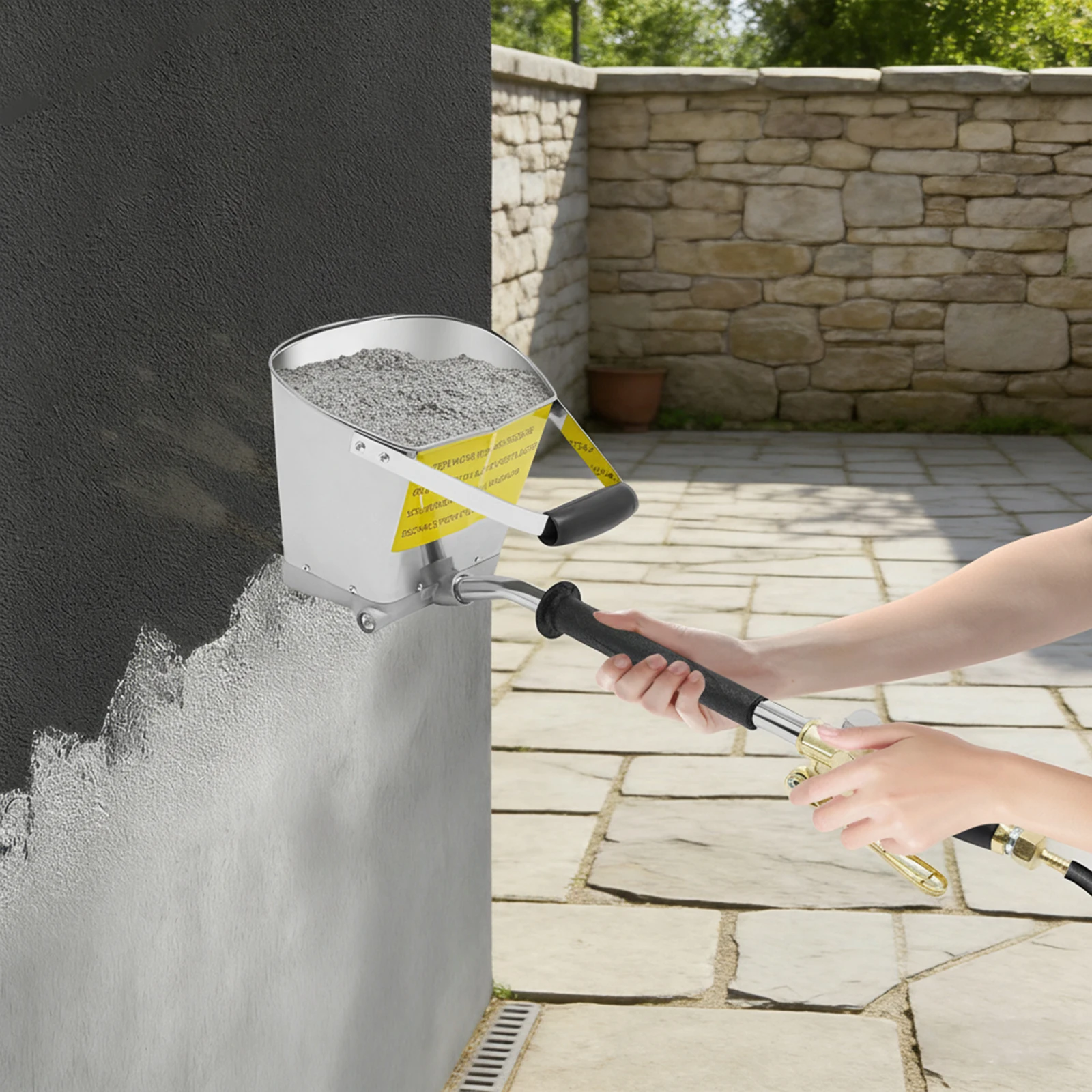 Mörtel-Putzspritzpistole, 4 Düsen für Zementmörtel, Beton-Spritzpistole für Wände und Decken – Detail 12