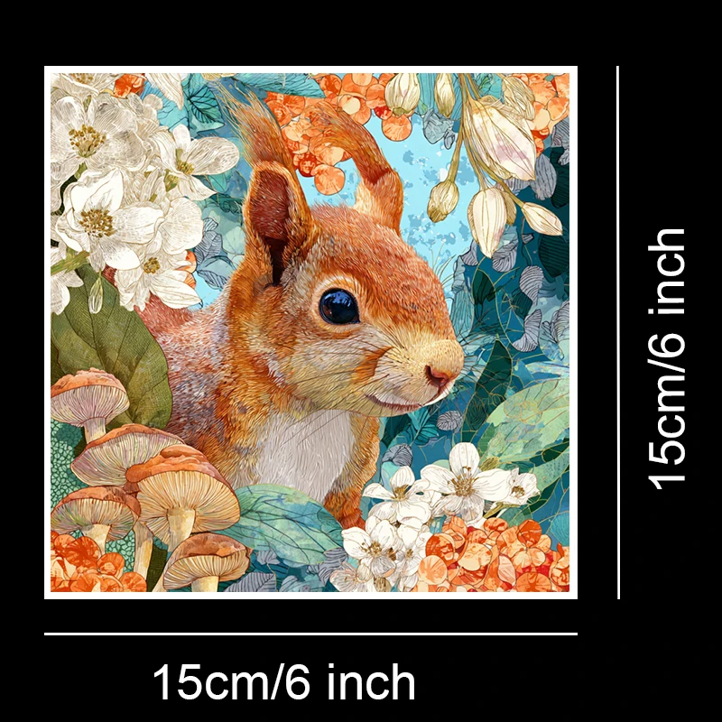 ชุดกระดาษสมุดภาพขนาด 6x6 นิ้ว (36 แผ่น): ลายงานฝีมือสำหรับงานสมุดภาพ, โอริกามิ, สมุดแพลนเนอร์ และงาน DIY การ์ด