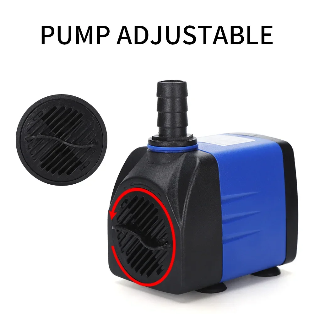 Multifunctional Submersible Pump Silent Small Water Pump Suitable Fish Aquariums Tanks Rockeries Filtration Cycles Water