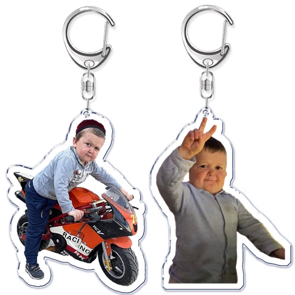 Funny Hasbulla Magomedov Boxer Keychain Keyring Key Chains Chaveiro Cute Llavero Keychains for Bag Pendant Aaccessories Gift