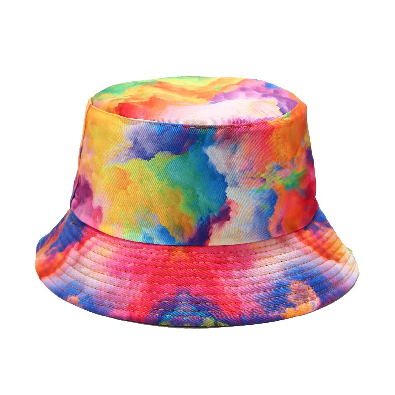 Bucket Hat Women Graffiti Fishing Fisherman Hat Summer Outdoor Panama Hip Hop Cap Couples Gifts Sunshade Flat Top Double Sided