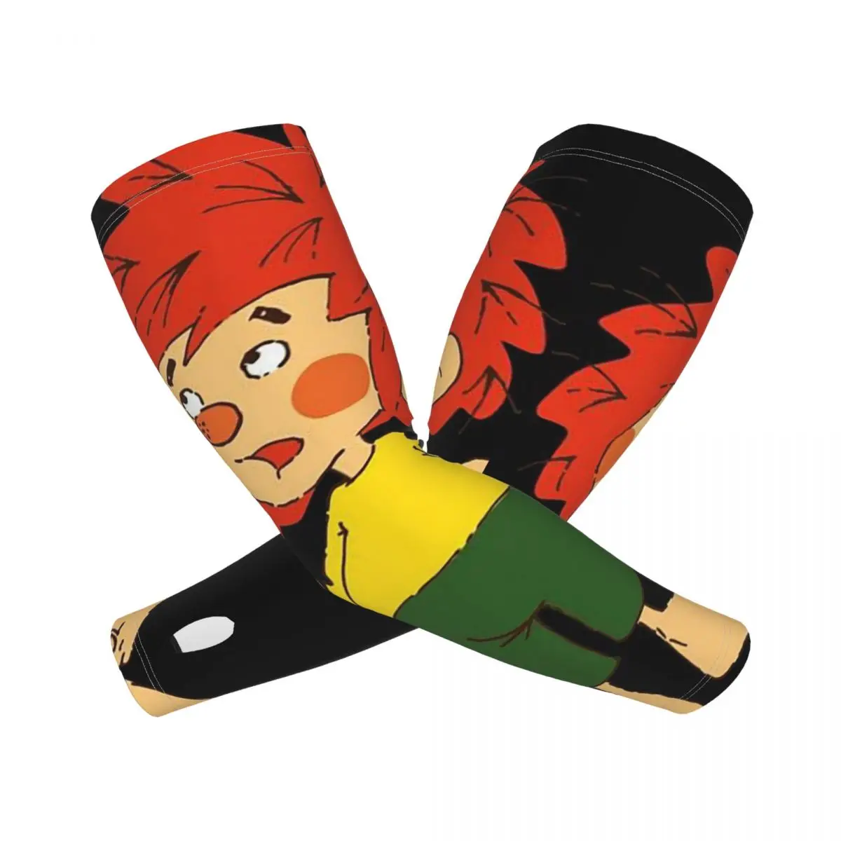 Pumuckl Is An Invisible Goblin (12) Outdoor Arm Sleeves Sun UV Protection Cover Summer Ice Silk Cycling Tattoo Sleeves