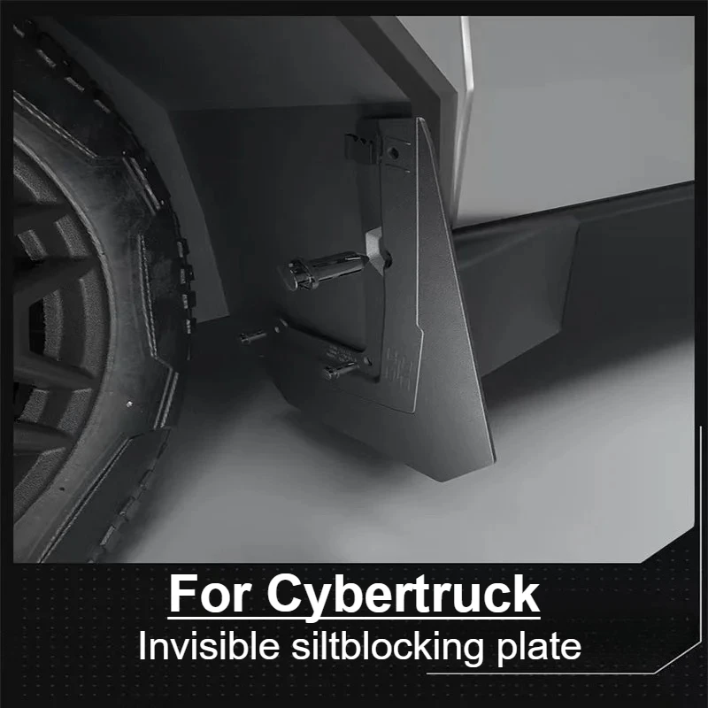 For Tesla Cybertruck Car Tire Mud Flaps No‑Drilling Front Rear Wheel Fenders Splash Guards  Modified Exterior Accessories