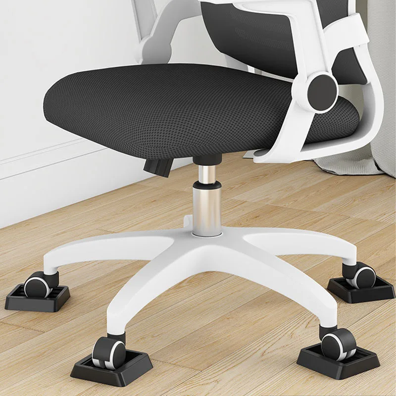 4pcs Not Slip Furniture Wheel Stopper Rubber Chair Caster Cups Floor Protectors Vibration Dampening Install Floor Protectors set image 5