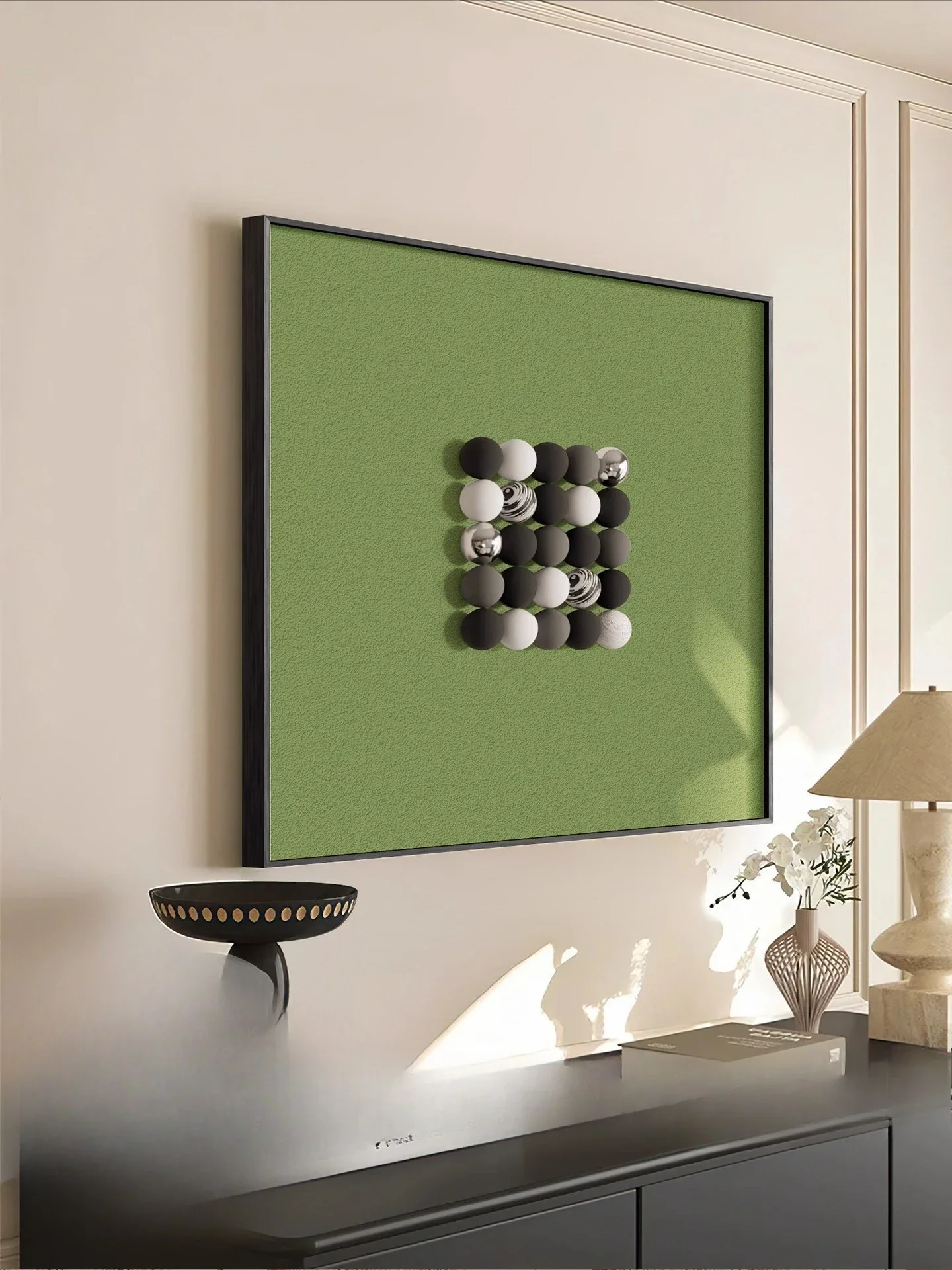 Three-dimensionaldesktop ornament hanginecorative living room sandstone painting