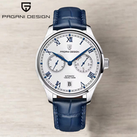 PAGANI DESIGN 41MM Pilot Series Men Mechanical Watch Luxury Top Sapphire Glass Energy Storage Display Automatic Watches for Men