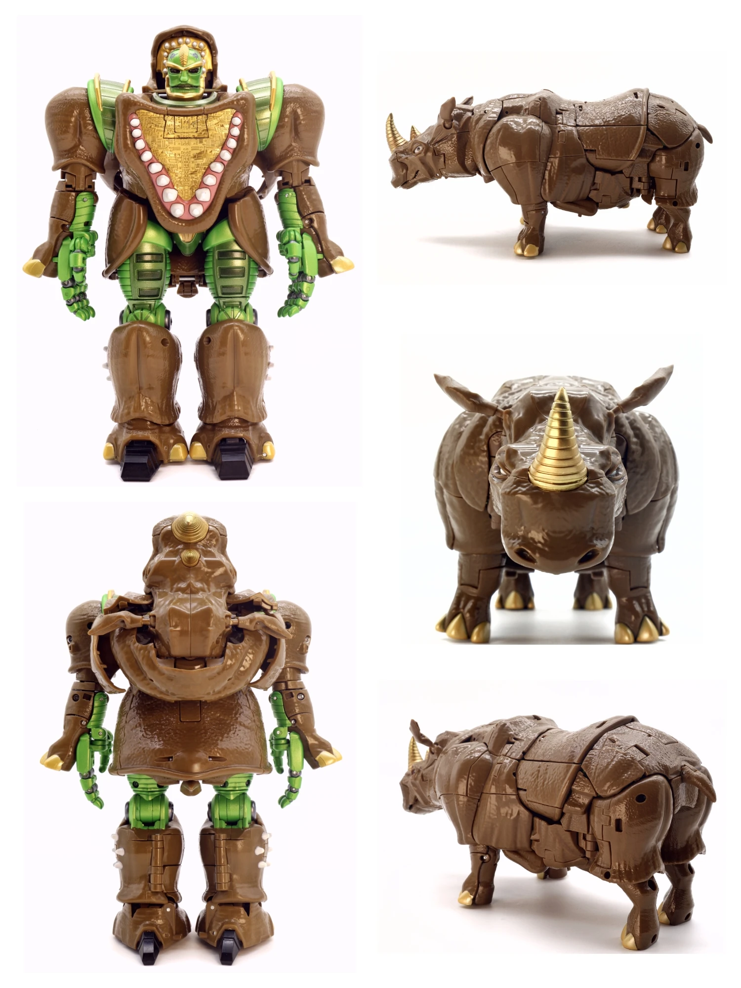 Jouets transformés de guerrier rhinocéros MP59, Version KO, maître BW, Super guerrier bête homme, Collection de figurines d'action, cadeau, en Stock