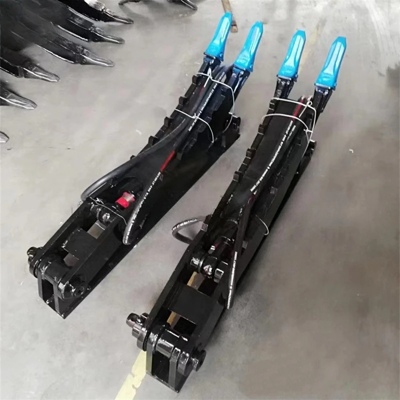 Excavation change hydraulic thumb clamp excavator front end attachment clamp tree grab multi-purpose two-in-one bucket clamp woo