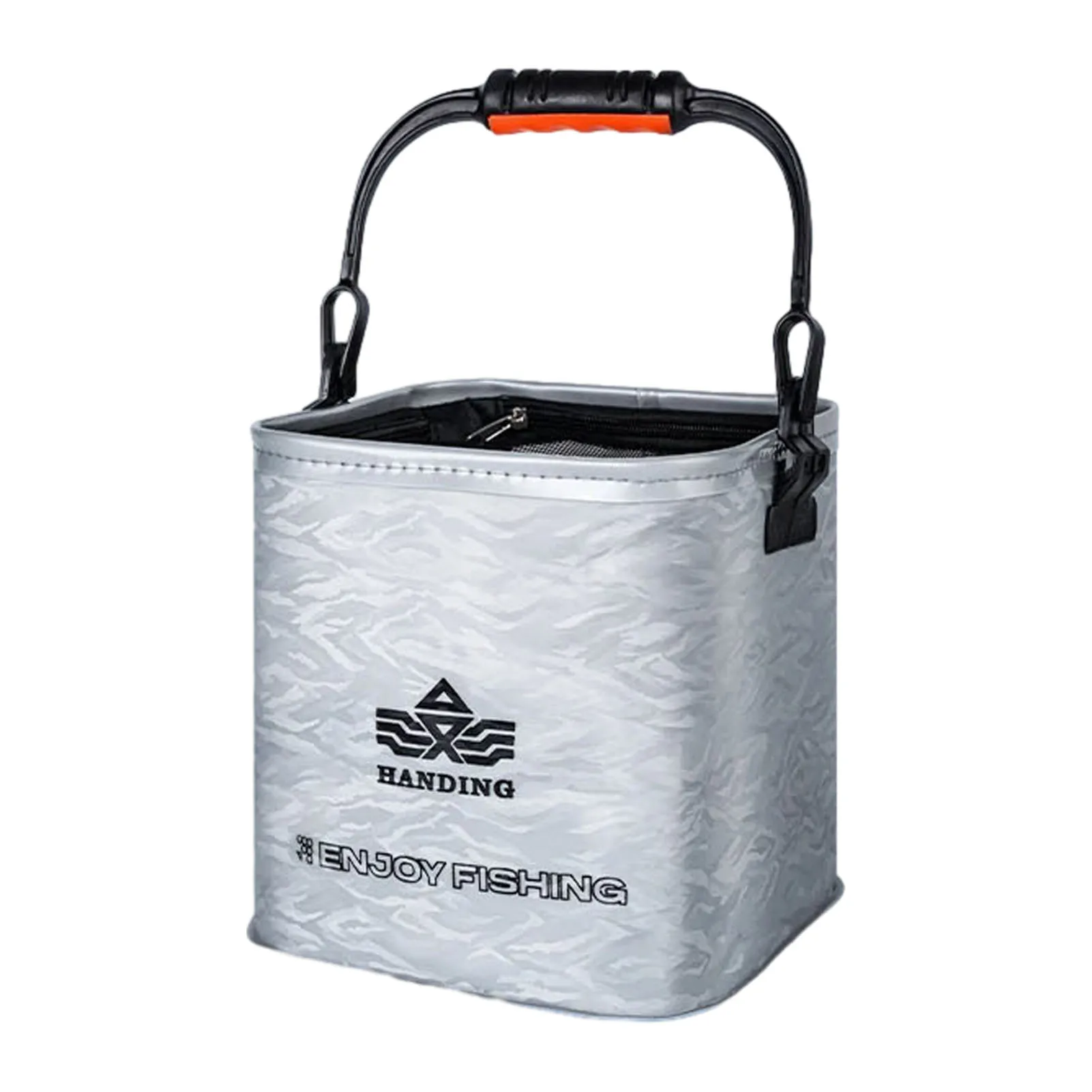 

Ведро для хранения живой приманки, защитное ведро для рыбы с застежкой-молнией для ежедневных поездок и рыбалки