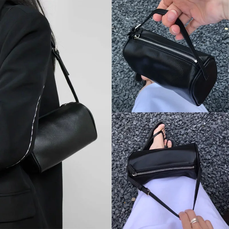 

Chic 2025 Mini Square Bag, Vintage Inspired Cylinder Crossbody, Fashionable Small Handheld Purse for Dating & Evening​