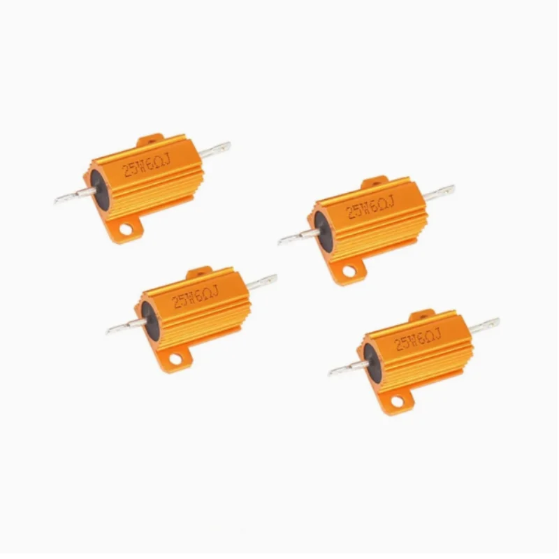 10Pcs 100 Ohm 100R 25W Watt Power Metal Shell Case Wirewound Resistor