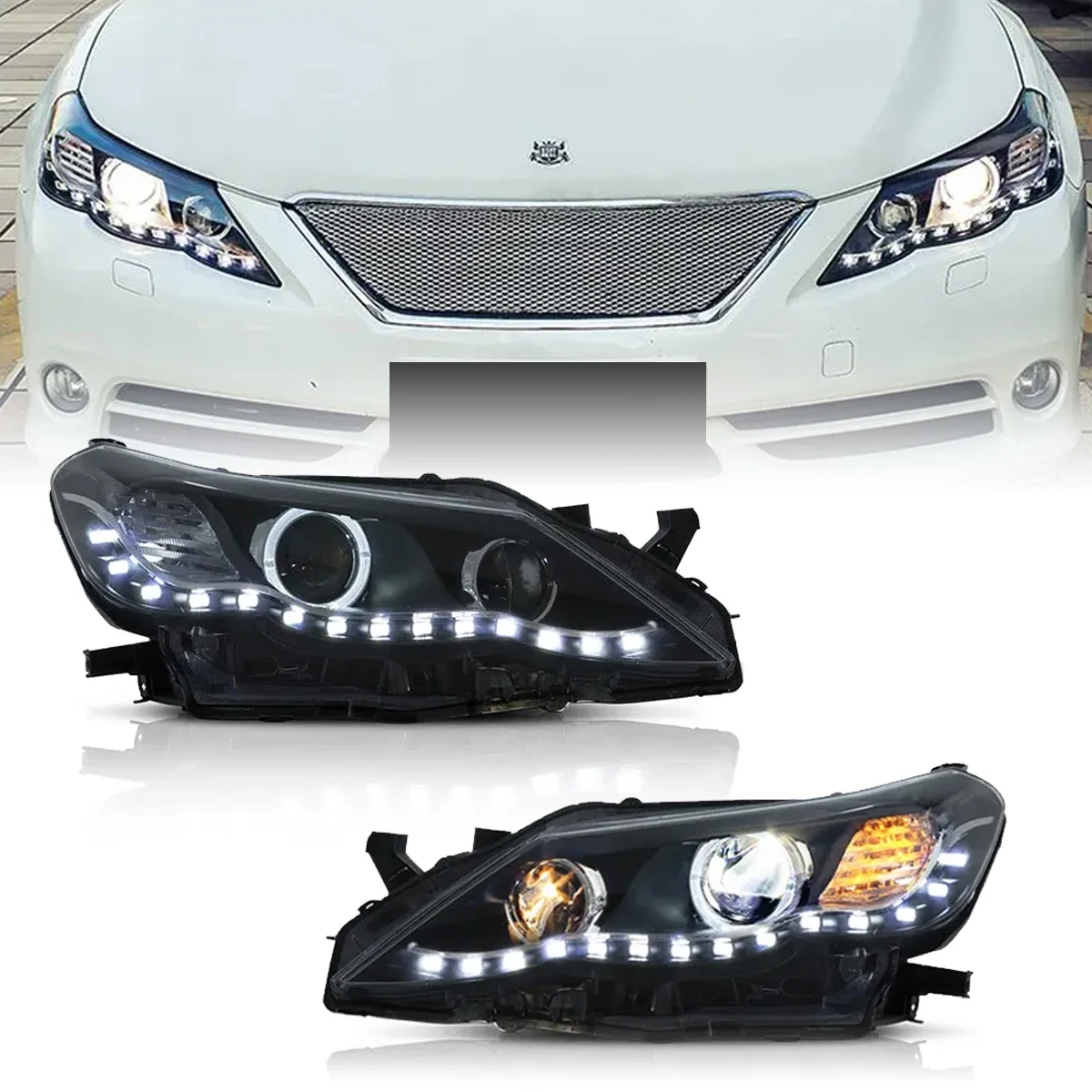 

Head Light Full Led Headlights Front Car Lamp Head Lamp For Toyota Reiz 2010 2011 2012 DRL Low/High Beam Turn Signal