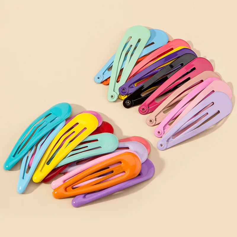 Girls Hair Clips 2 Inch Non-Slip Metal Hair Barrettes For Kids Baby Women Teens Toddlers Kawaii Candy Color Hair  Accessories