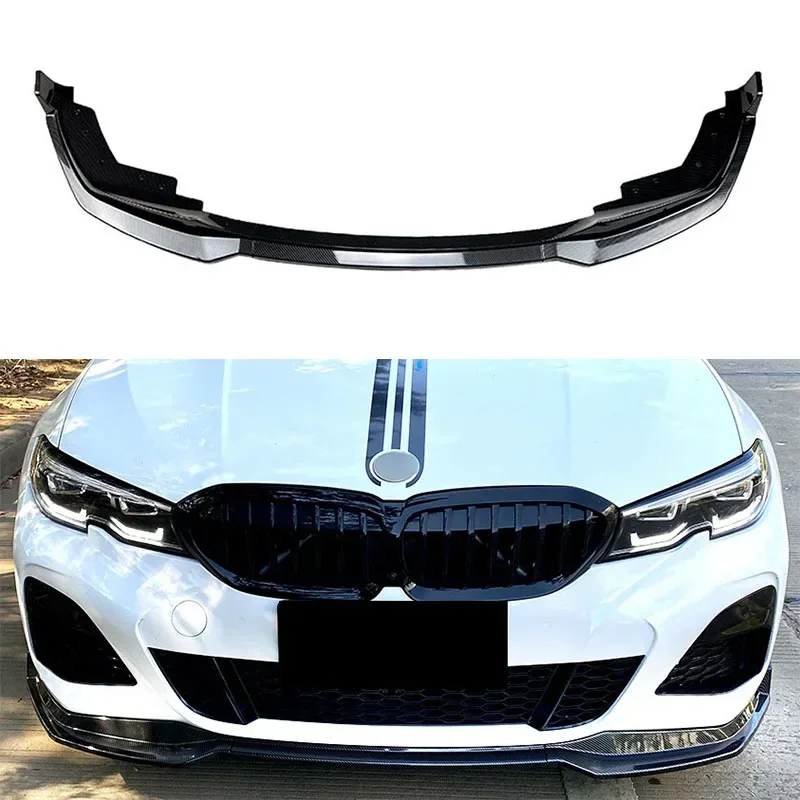 for 2019-2022 3 series bmw g20 320i 330i front bumper protector lower blade splitter car styling modification accessories