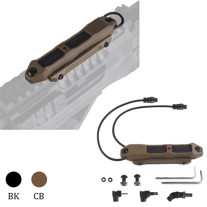 

OPHIDIAN Triple head adapted to 2.5MM interface PEO rail convenient key control PEO or flashlight button function