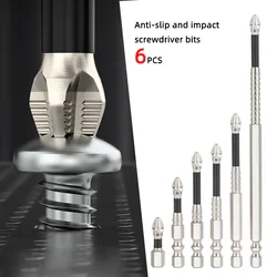 K5 Anti-Slip and Shock-Proof Bits Screwdriver Bits High Hardness Strong Magnetic 25/50/65/70/90/150mm Ph2 Screwdriver Set