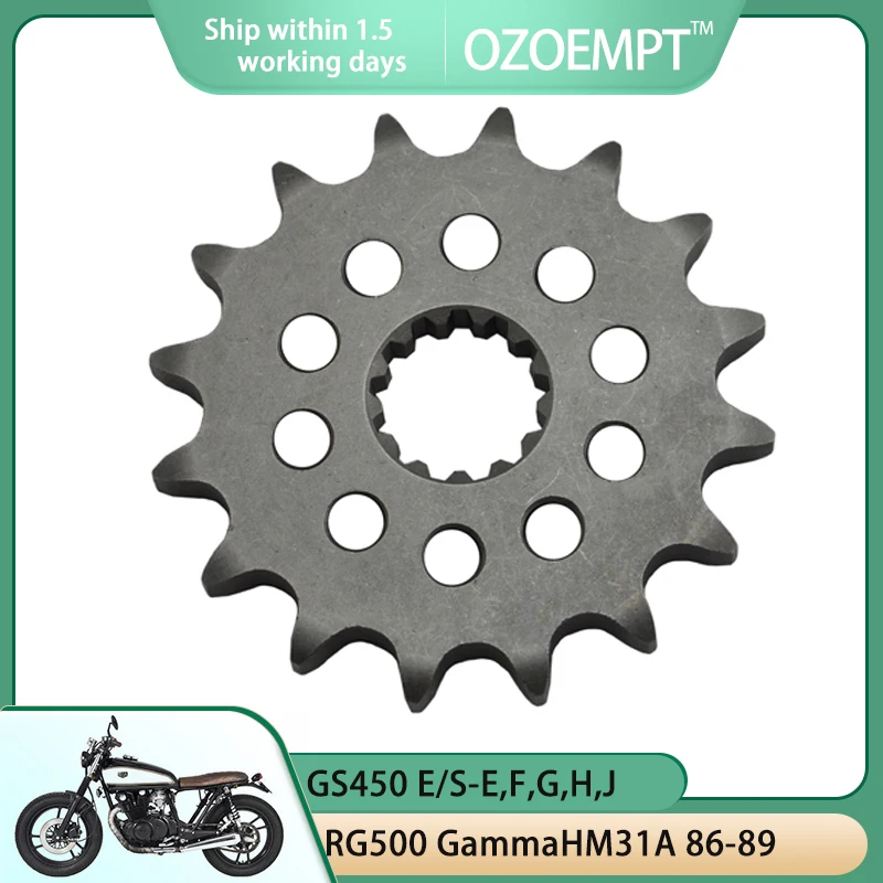 Передняя Звездочка для мотоцикла OZOEMPT 530-16T, подходит для GS450 E/S-E,F,G,H,J L-E,F,G,H RG500 GammaHM31A XN85 (650 Turbo) 83-86
