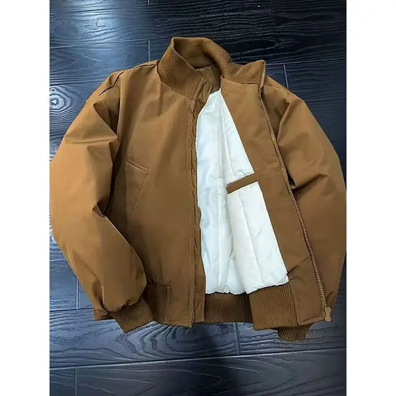 

Cleanfit ort Flight Jaet Cotton Workwear Men's Sle Autumn Winter Stand Collar down Cotton Coat Outerwear Coat