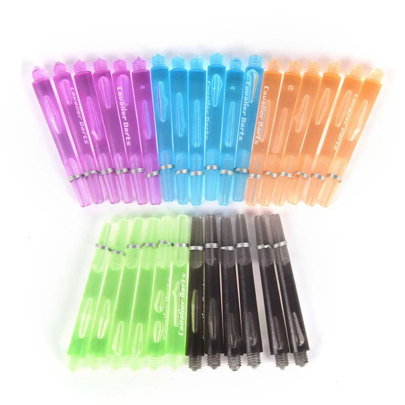 6Pcs 45mm Nylon Dart Stems - 2BA Thread Shafts - 6 Color Options