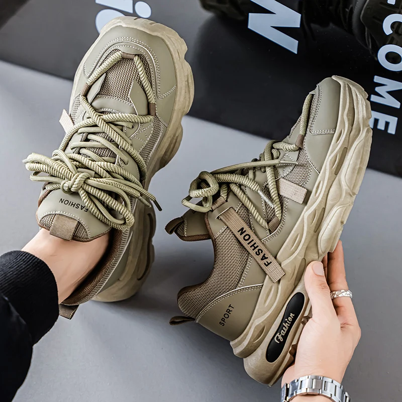 

Low-top large-size men's shock-absorbing anti-slip casual sports shoes, fashionable best-selling breathable men's sports shoes