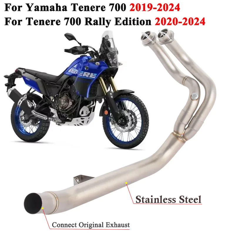 

Motorcycle Exhaust Systems Stainless Steel For Yamaha Tenere 700 Rally Edition Tenere700 2019 - 2024 Front Mid Link Pipe Escape
