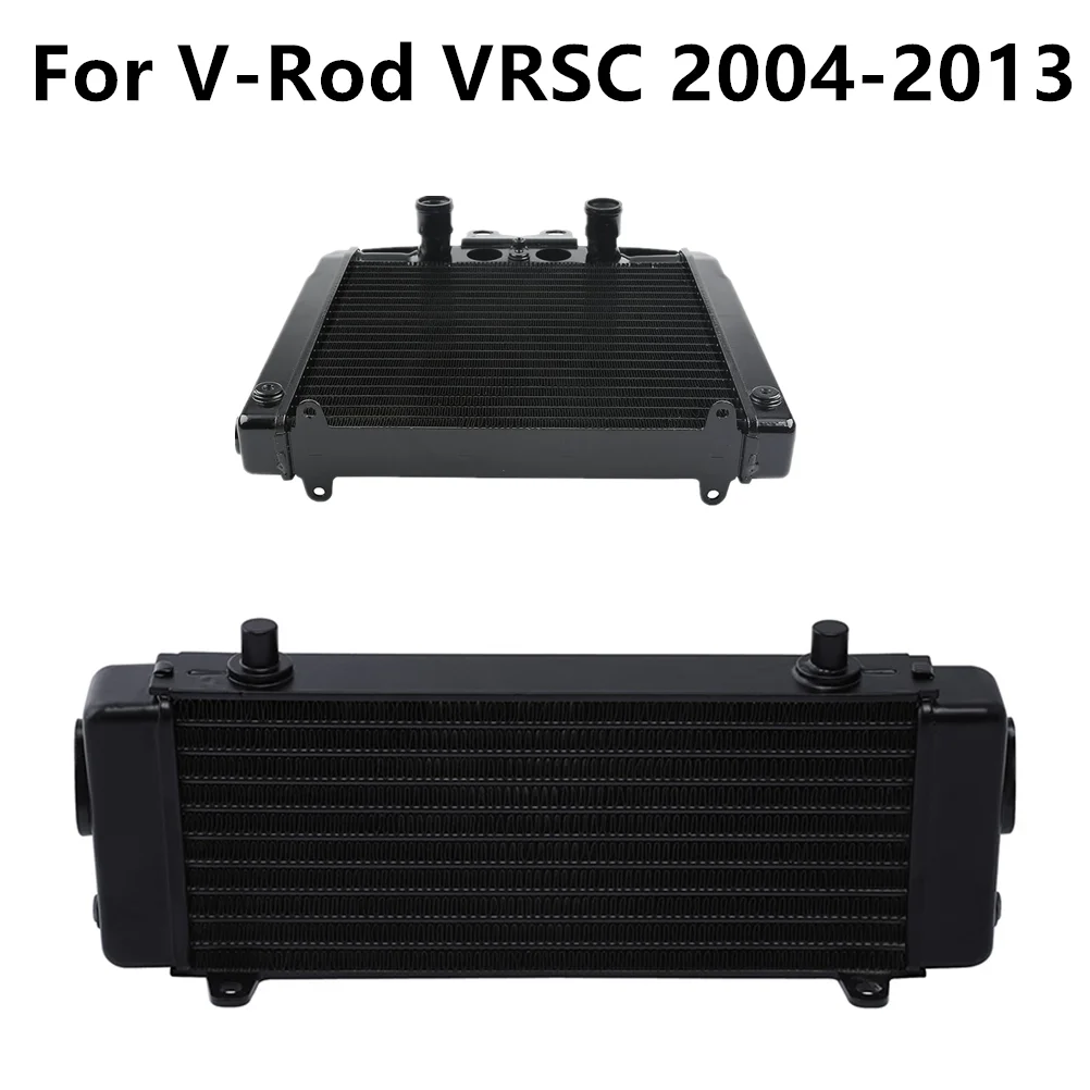 Oil cooler Radiator+Engine Radiator For Harley V-Rod VRSC 2004 2005 2006 2007 2008 2009 2010 2011 2012 13 Motorcycle Accessories