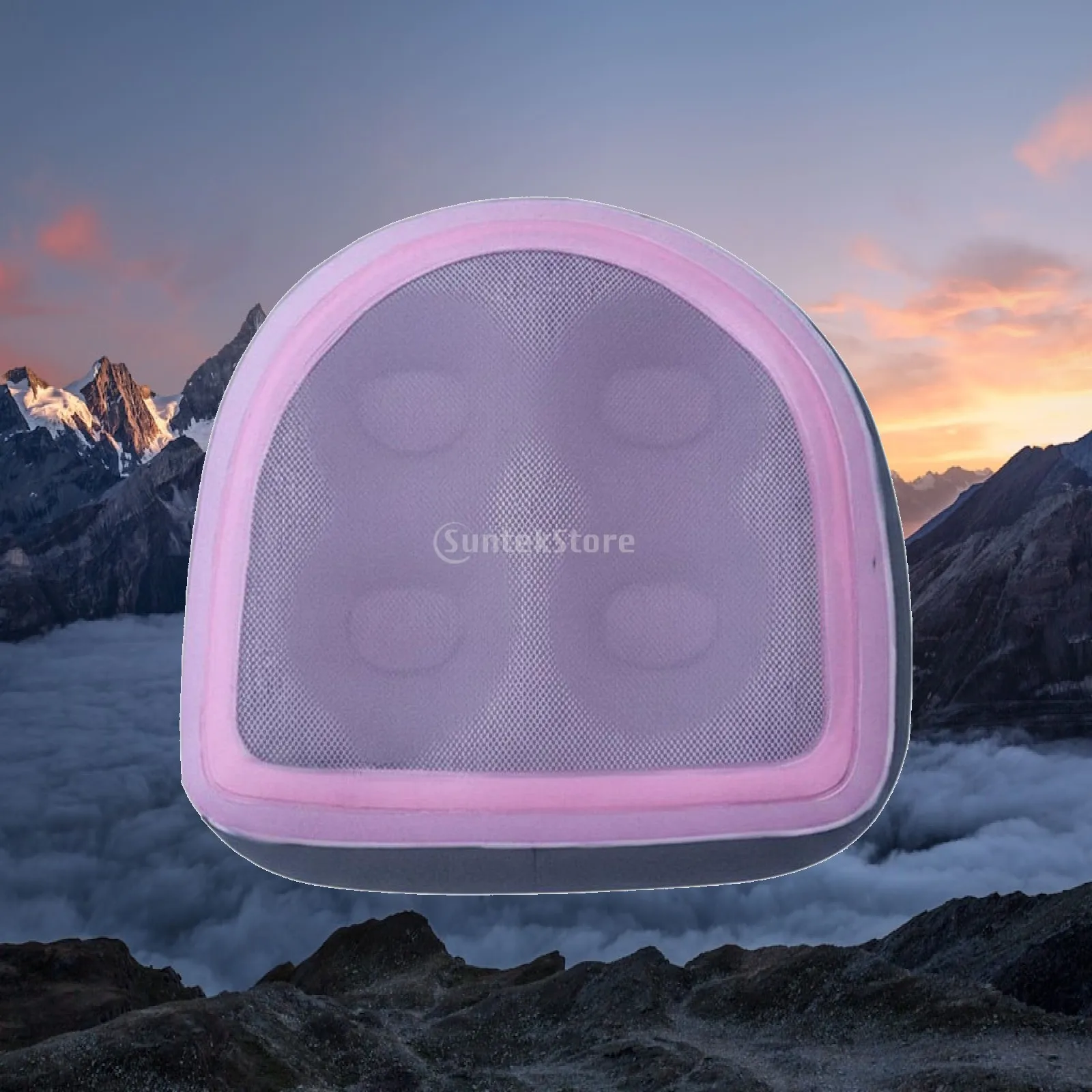 Inflatable Bath Seat with Suction Cups Massage Surface Spa Booster Seat Ergonomic Design Warm Bath Cushion for Adults, Elderly,