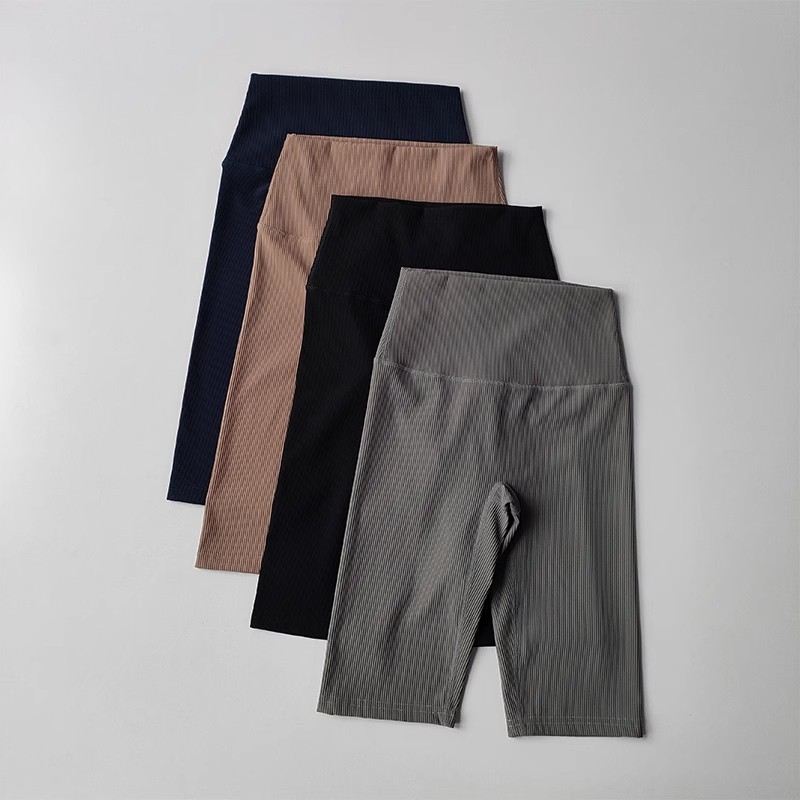 Women Shorts Sports For Women New Cycling Ribbed Jogging Fitness High Waist Push Up Gym Shorts Leggings Yoga Shorts Short Pants