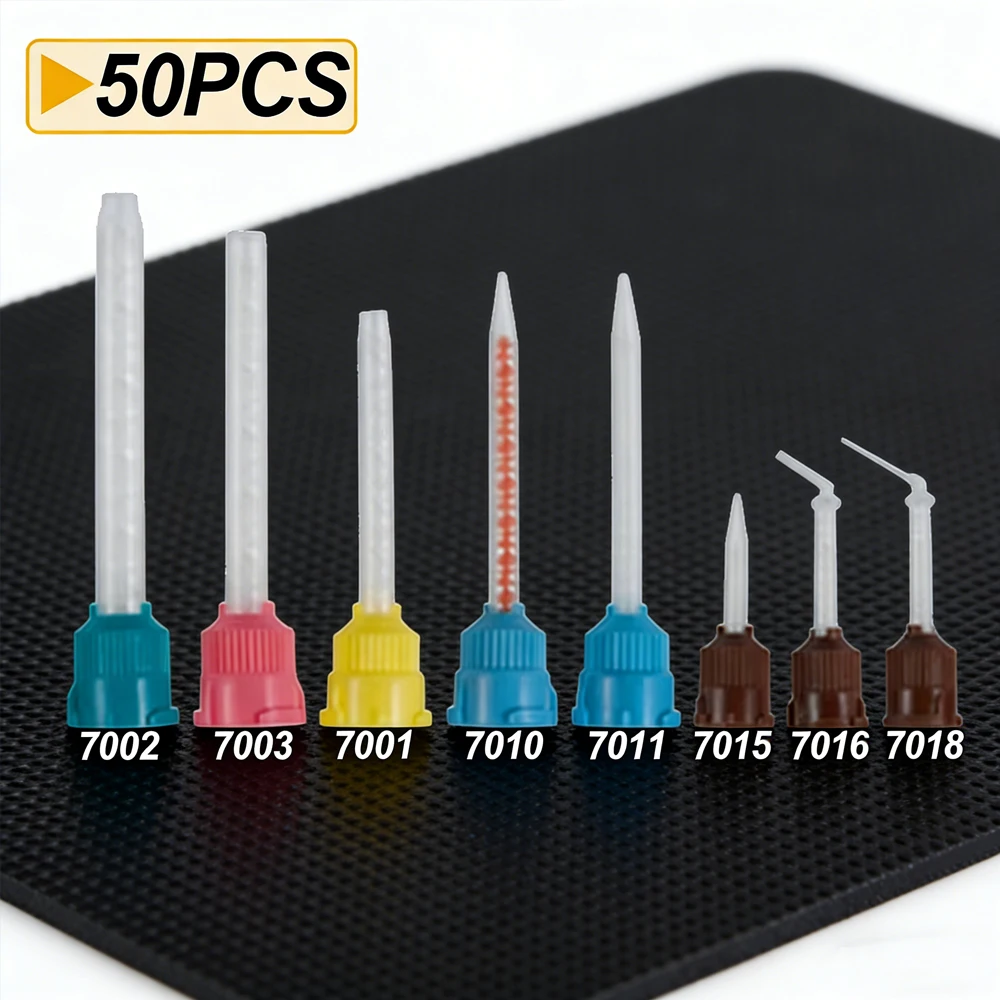 

50pcs Disposable Dental Impression Mixing Tips Tube for Silicone Rubber Film Dentistry Materials