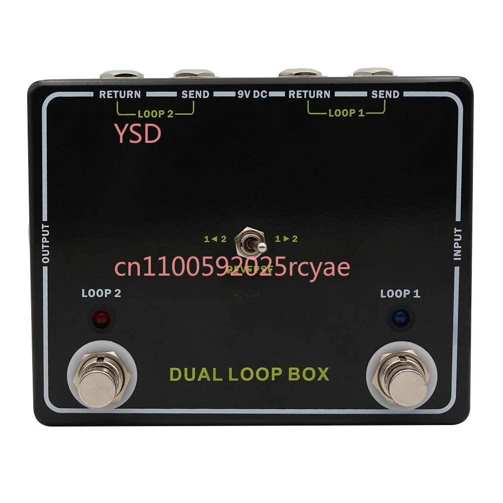 

DUAL LOOP BOX Looper Педаль 2, независимая петля, аксессуары для гитары, педаль True Bypass, гитарный усилитель