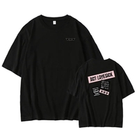 kpop 2024 ACT SWEET MIRAG Tour Concert Y2K T-Shirt Top Cotton Loose Short Sleeved Hip Hop Wrap Harajuku Casual Summer TopTee