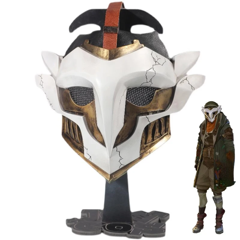 

FRP Type Game LoL Arcane Ekko Wildfire Cosplay Masks Helmet For Adult Masquerade Party Mask Halloween Carnival Masks Accessories