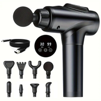 Professional Fascia Gun Multifunctional Massage with 30 Level Speed Regulation Powerful Deep Muscle Tapping Black Color