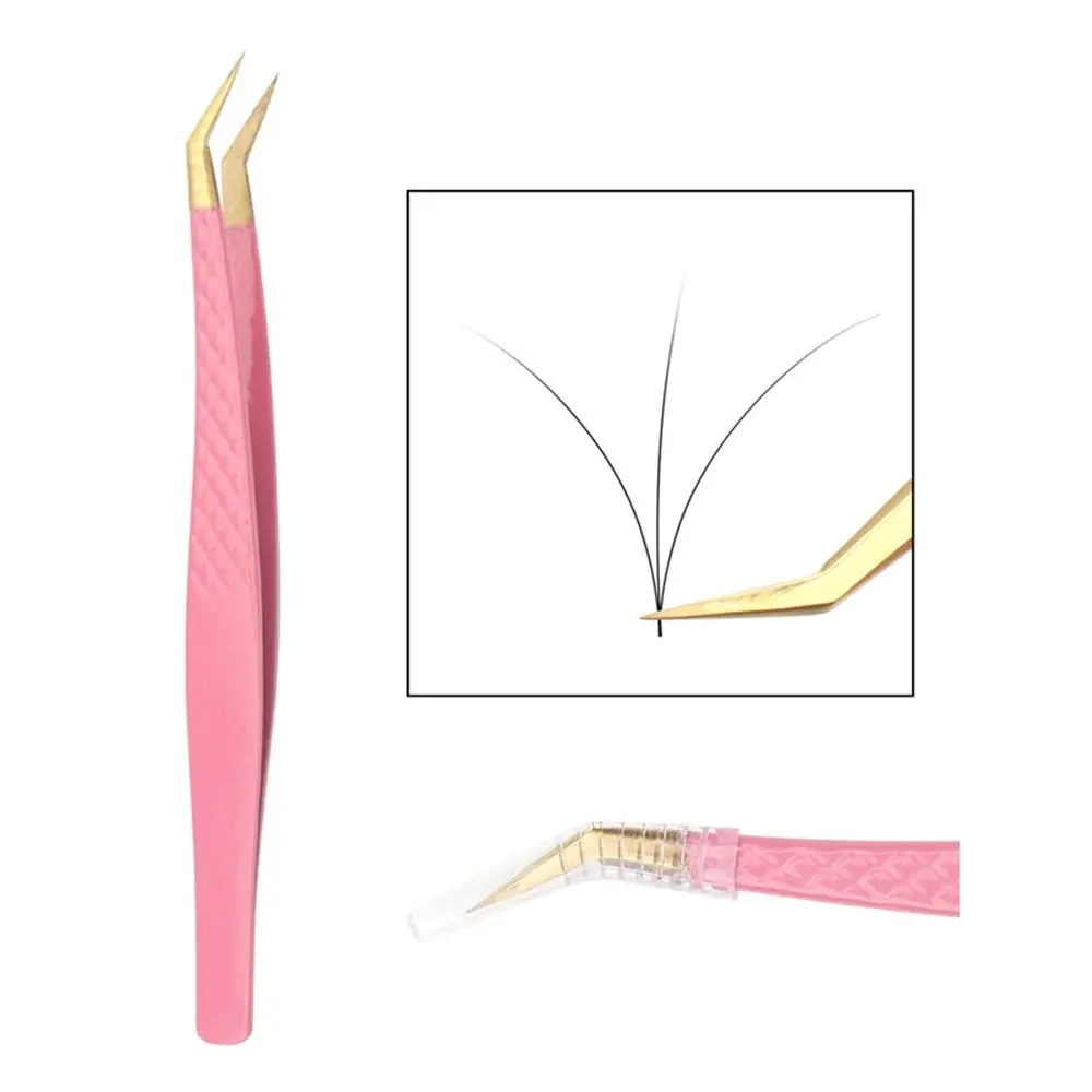 Anti-static Eyelash Extension Tweezer Stainless Steel Non-magnetic Grafting False Eyelash Tool Superhard High Precision