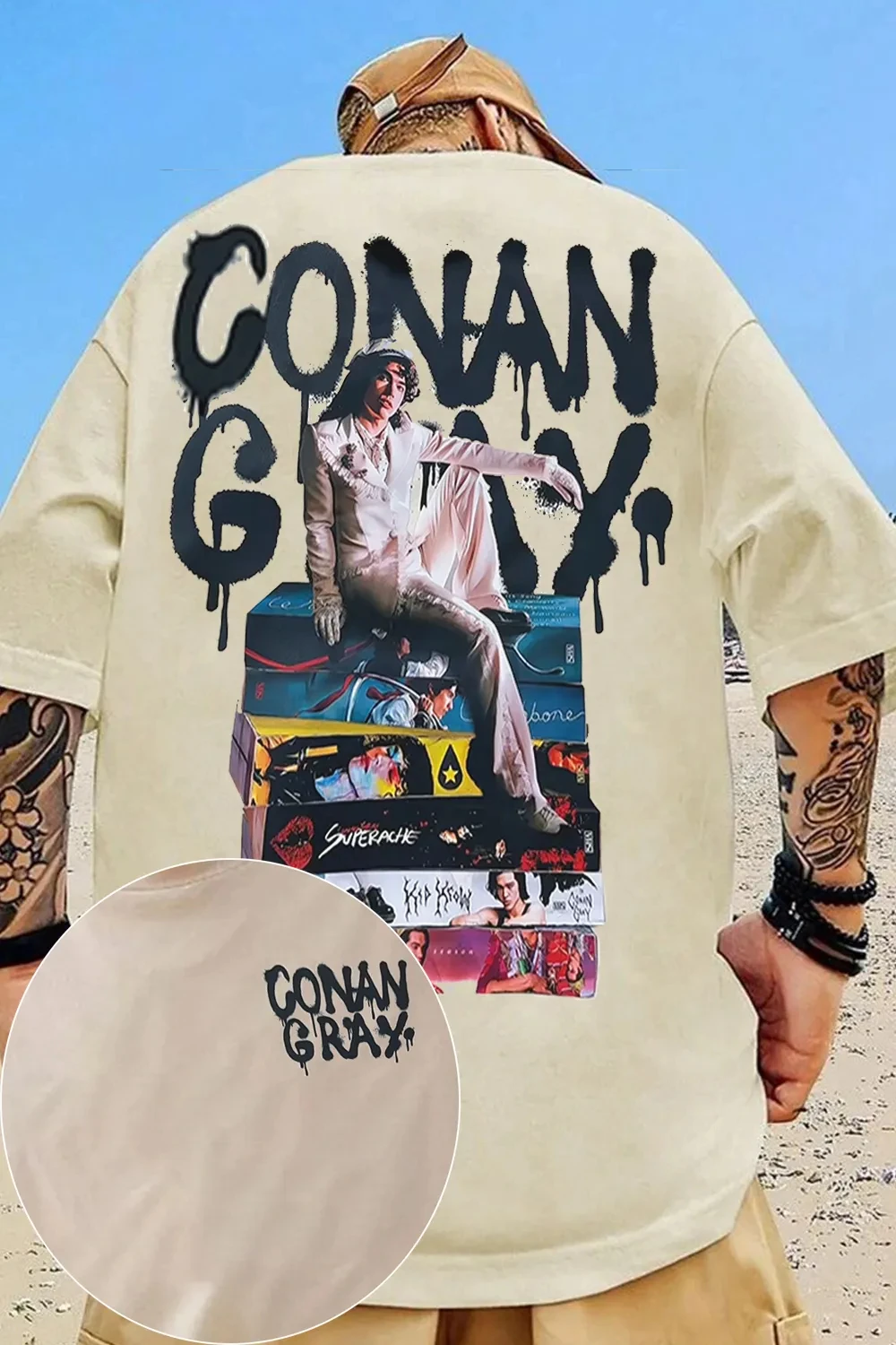 Fashion Oversized Conan Gray Graphic Shirt Mens Womens Cotton Tees Ummer Casual Short Sleeve Round Neck Clothing Loose Tops