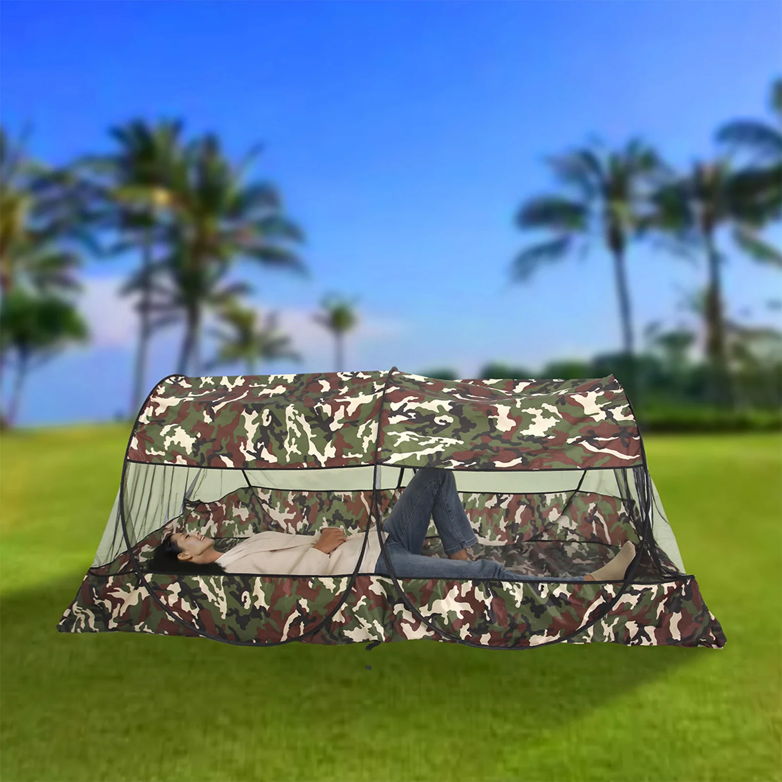 Portable Pop-Up Mosquito Bed Net Unique and Innovative Design Protecting Net Suitable for Travel Adventure