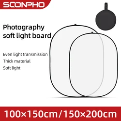 SOONPHO 100x150cm 150 x 200cm Portable Oval Multi-Disc Transparent White Reflector Collapsible Studio Photo Diffuser