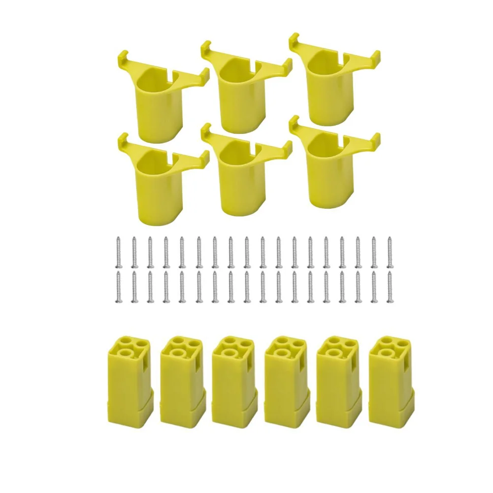 

Набор для хранения инструментов и аккумуляторов 18В с 12 держателями для эффективной настенной организации беспроводного оборудования