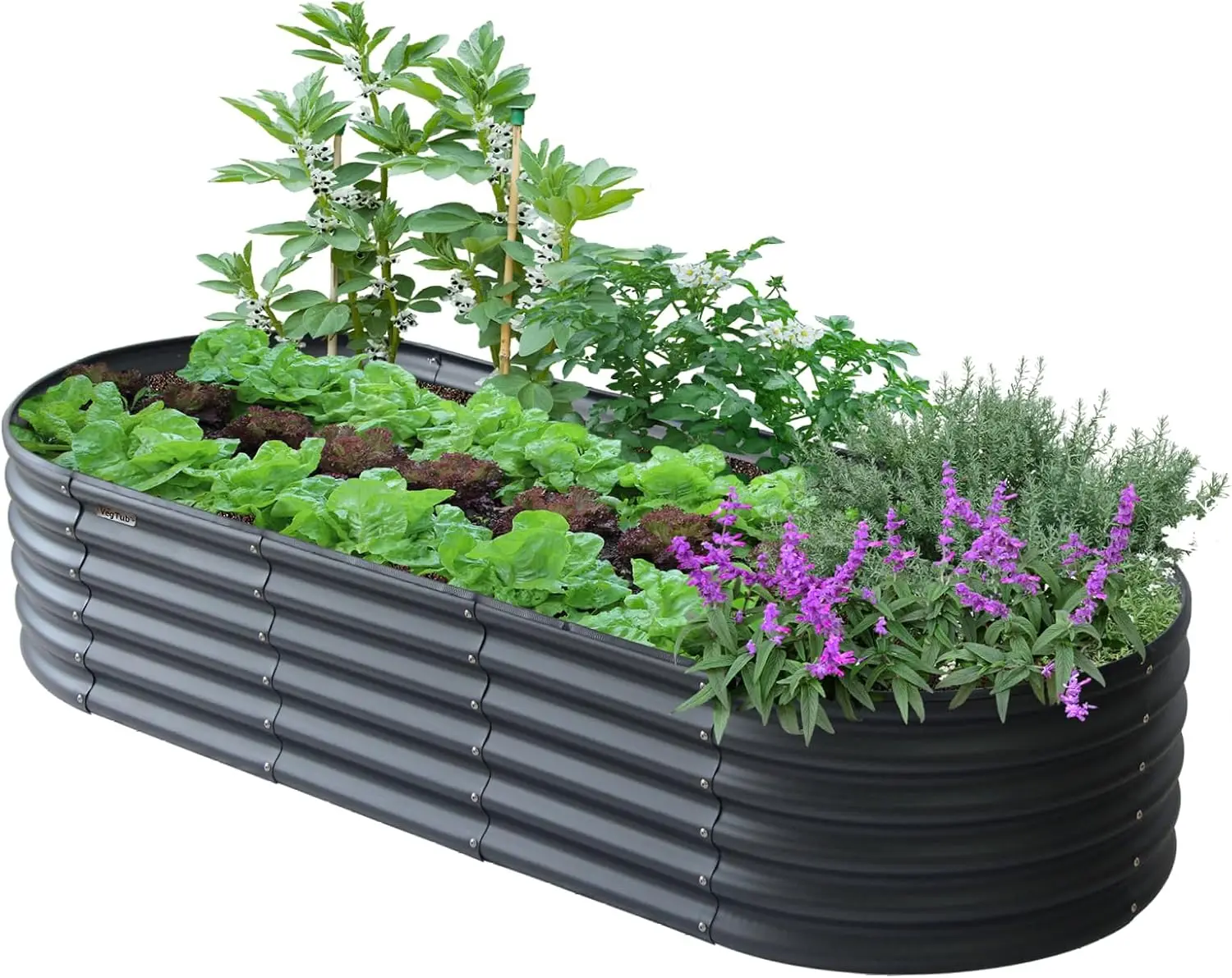 

VegTub™ Modular Metal Raised Bed Kit - Charcoal