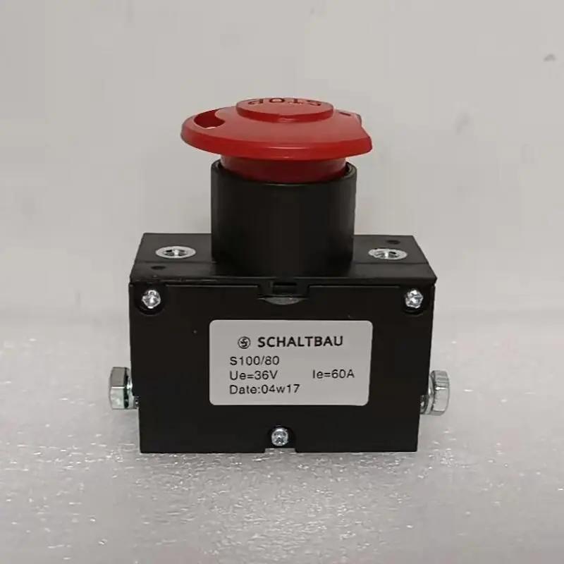 S100/80 36V 60A Emergency Button for SCHALTBAU Linde 0009733119 Emergency Stop Switch On off Switch Forklift Pallet Golf Cart