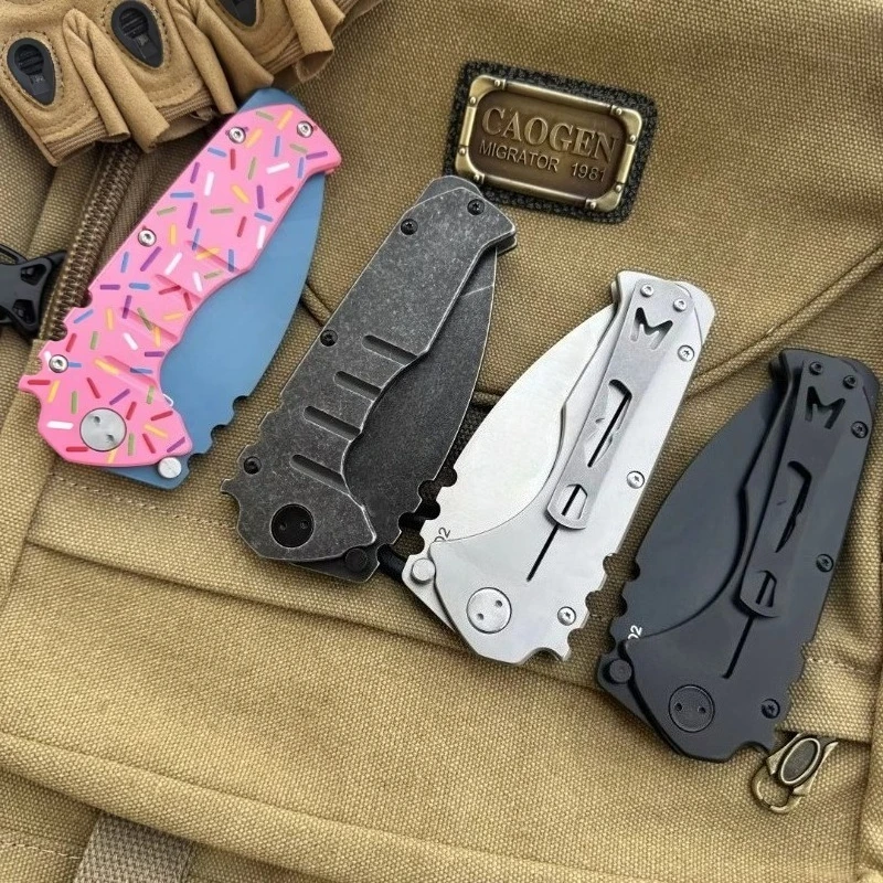 

Portable Self-defense MDF Camping Outdoor Folding Knife D2 Blade Steel Handle Hunting Survival Tactica Utility Knives EDC Tools